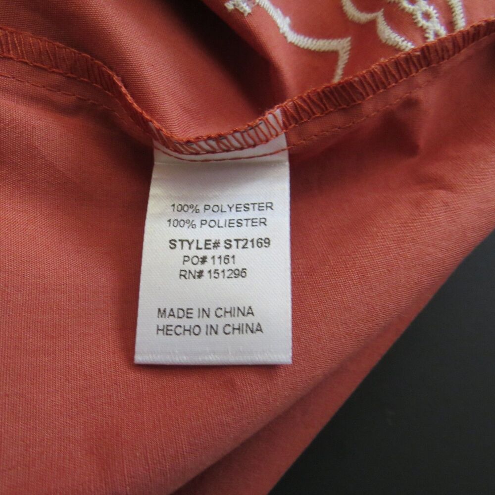 The Sang off-the-shoulder blouse Terra-cotta Small NWT - Picture 9 of 10